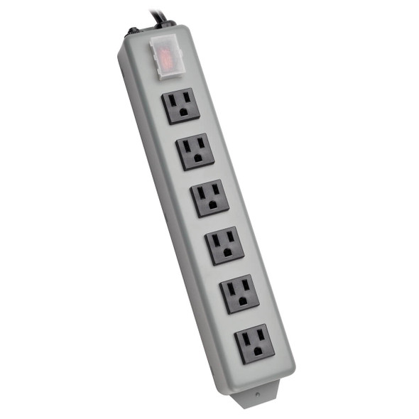 Tripp Lite 6SP Waber Power Strip Metal 5-15R 6 Outlet 5-15P 6ft Cord