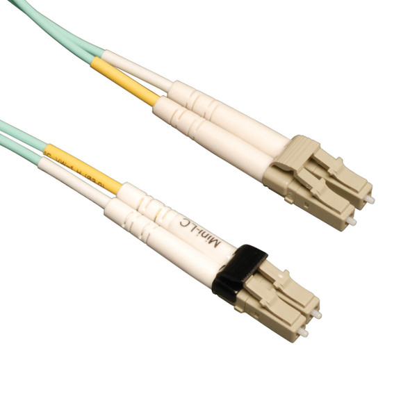 Tripp Lite N836-05M 5M 10Gb MMF Fiber 50/125 OM3 LSZH Patch Cable Min LC/LC Aqua