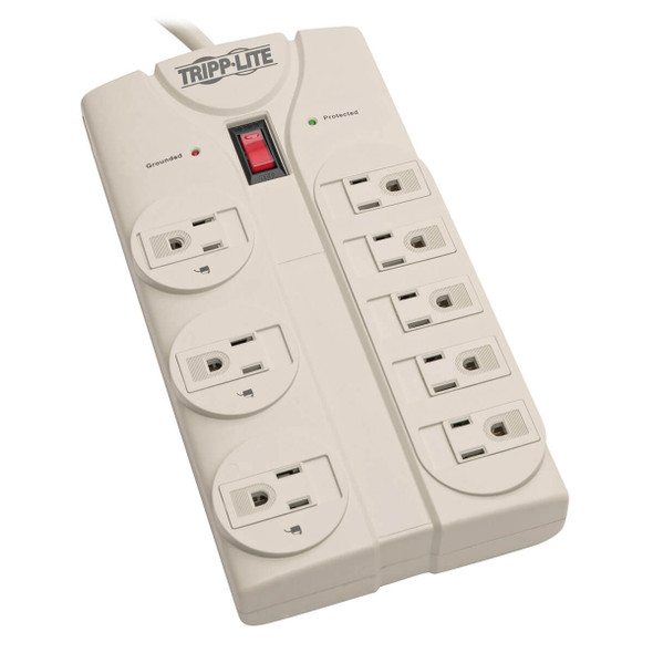 Tripp Lite TLP808 Surge Protector 120V 5-15R 8 Outlet 8ft Cord 1440 Joule
