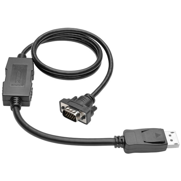 Tripp Lite P581-003-VGA DisplayPort DP to VGA Cable Latches to HD-15 Adapter M/M 3' 3ft