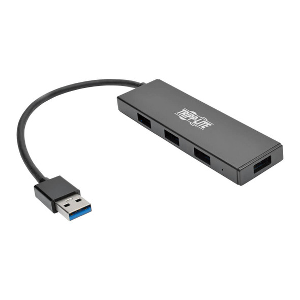 Tripp Lite U360-004-SLIM 4-Port Portable Slim USB 3.0 Superspeed Hub w/ Built In Cable