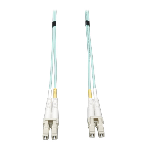 Tripp Lite N820-20N 10Gb Duplex Multimode 50/125 OM3 LSZH Fiber Cable LC/LC Aqua.5M