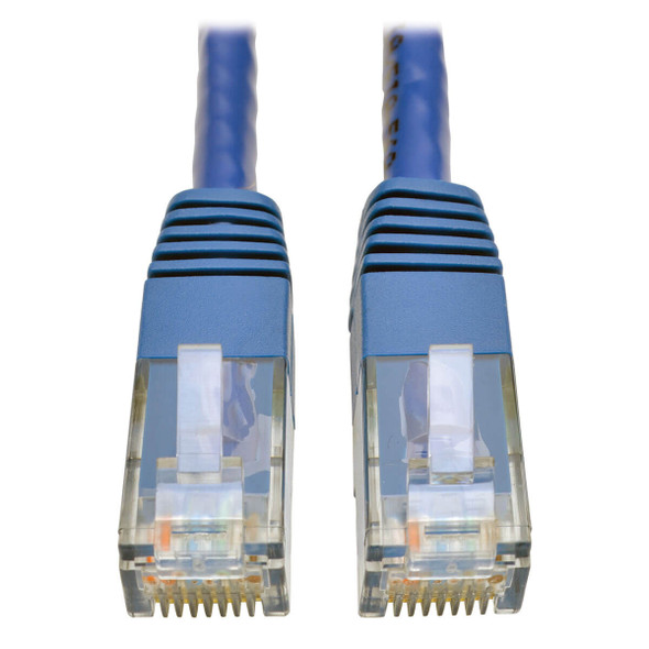 Tripp Lite N200-075-BL Cat6 Cat5e Gigabit Molded Patch Cable RJ45 M/M 550MHz Blue 75ft