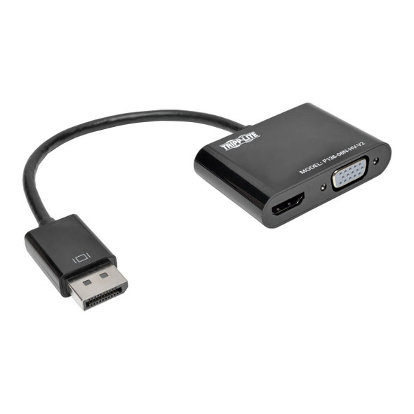 Tripp Lite P136-06N-HV-V2 DisplayPort to HDMI VGA Adapter Converter 4Kx2K DP to HDMI VGA