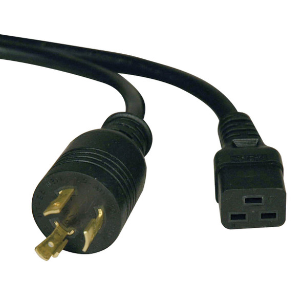 Tripp Lite P040-006 6ft Heavy Duty Power Cord Adapter 12AWG 20A 250V C19 L6-20P 6'