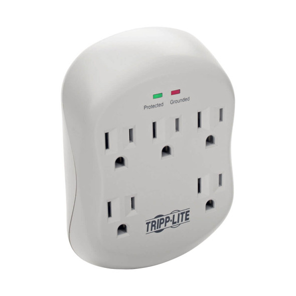 Tripp Lite SK5TEL-0 Surge Protector Wallmount Direct Plug In 5 Outlet RJ11 1080 Joule