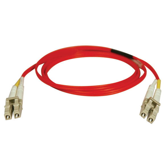 Tripp Lite N320-02M-RD Duplex Multimode 62.5/125 Fiber Optic Patch Cable(Red) LC/LC - 2M (6')