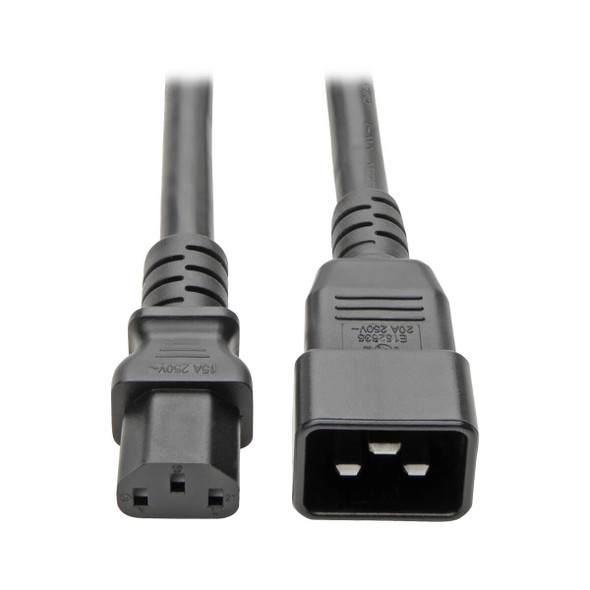 Tripp Lite P032-007 7ft Power Cord eq to AP9879 12AWG 15A 100V - 250V C13 to C20 7'