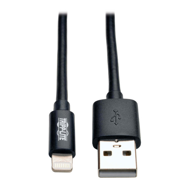 Tripp Lite M100-003-BK 3ft Lightning to USB iPhone iPod iPad Apple Certified Black 1M