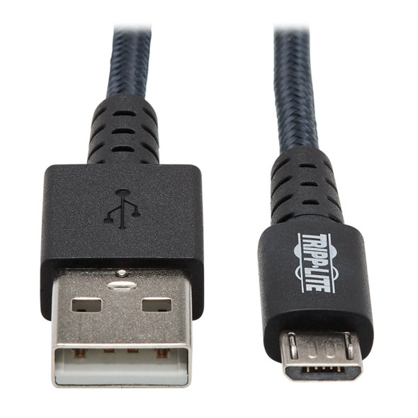 Tripp Lite U050-006-GY-MAX Heavy Duty USB-A to USB Micro-B Charging Sync Cable Androids 6ft