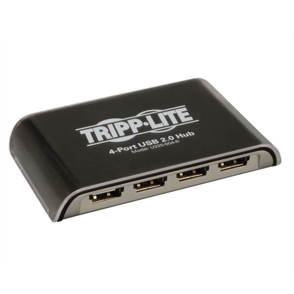 Tripp Lite U225-004-R 4-Port Desktop USB 2.0 USB 1.1 Hub 480Mbps 4ft USB 2.0 Hub Cable