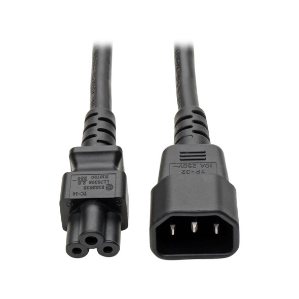 Tripp Lite P014-006 6ft Power Cord Adapter 18AWG 100V - 250V C14 to C5 6'