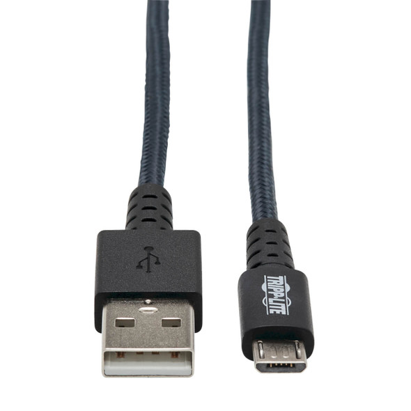 Tripp Lite U050-003-GY-MAX Heavy Duty USB-A to USB Micro-B Charging Sync Cable Androids 3ft