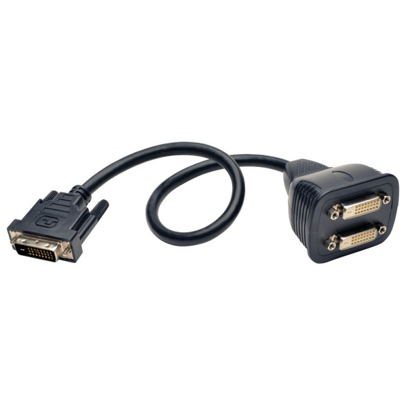 Tripp Lite P564-001 1ft DVI-D Y Splitter Video Cable DVI-D Male / 2x Female 1'