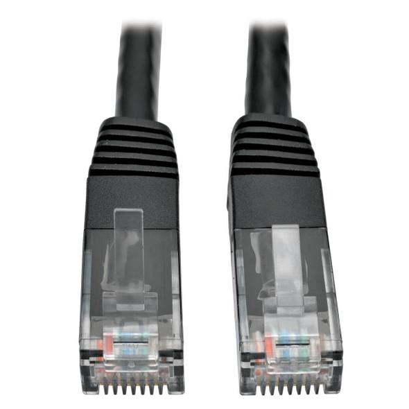 Tripp Lite N200-035-BK Cat6 Cat5e Gigabit Molded Patch Cable RJ45 M/M 550MHz Black 35ft