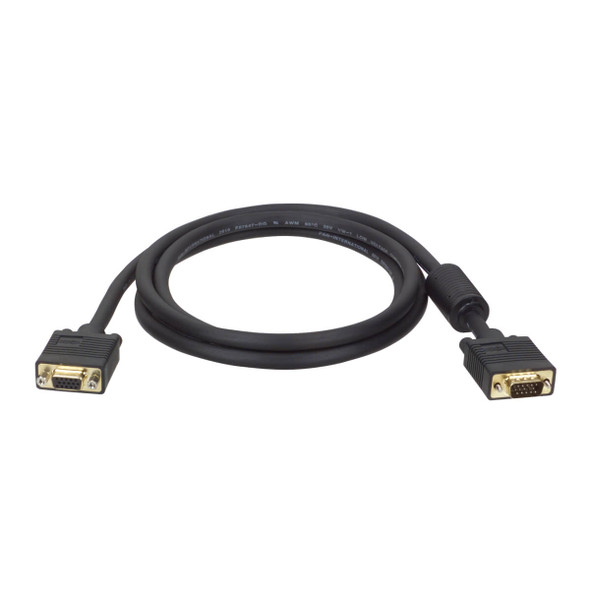 Tripp Lite P500-010 10ft SVGA VGA Monitor Extension Gold Cable RGB Coax HD15 M/F 10'