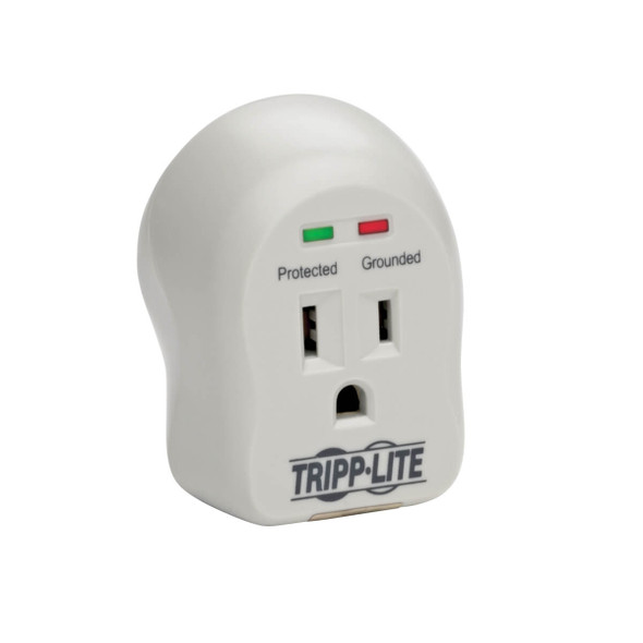 Tripp Lite SPIKECUBE Surge Protector Wallmount Direct Plug In 120V 1 Outlet 600 Joule