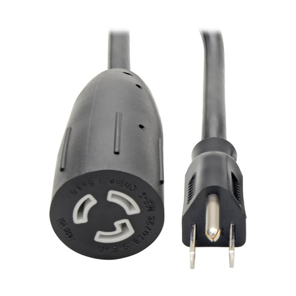 Tripp Lite P023-001 1ft Power Cord Adapter 14AWG 15A 120V L5-15R to 5-15P 1'