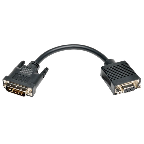 Tripp Lite P120-08N 8 Inch DVI to VGA Cable Adapter DVI-I Dual Link M to HD15 F 8