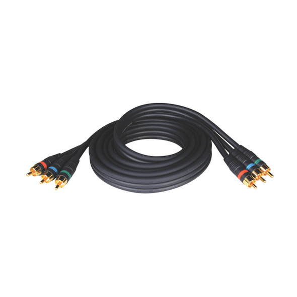 Tripp Lite A008-006 6ft Home Theater Component Video Gold Coax Cable 3 x RCA M/M 6'