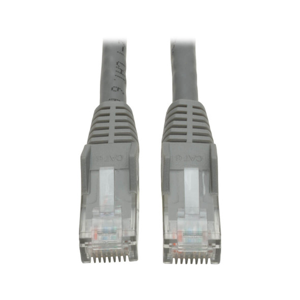 Tripp Lite N201-020-GY 20ft Cat6 Gigabit Snagless Molded Patch Cable RJ45 M/M Gray 20'