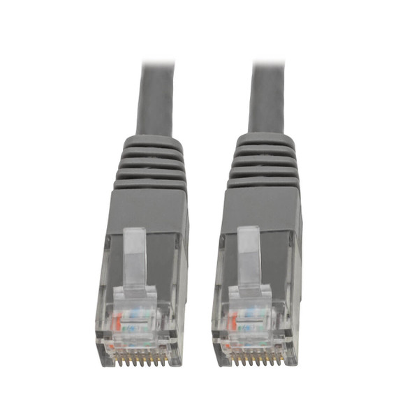 Tripp Lite N200-020-GY Cat6 Cat5e Gigabit Molded Patch Cable RJ45 M/M 550MHz Gray 20ft