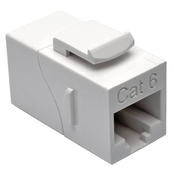 Tripp Lite N235-001-WH Cat6 Straight-Through Modular In-Line Snap-In Coupler RJ45 F/F