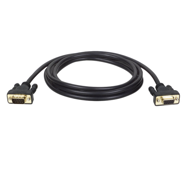 Tripp Lite P510-010 10ft VGA Monitor Extension Gold Cable Shielded HD15 M/F 10'