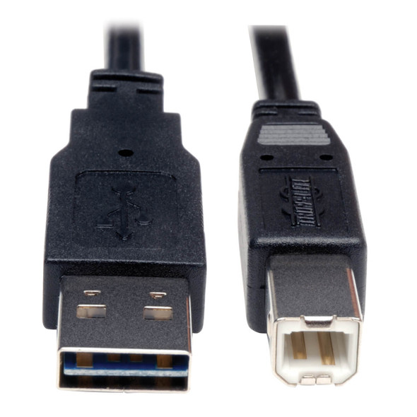 Tripp Lite UR022-010 10ft USB 2.0 Universal Reversible Device Cable M/M 10'