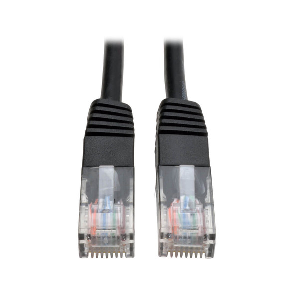 Tripp Lite N002-025-BK 25ft Cat5e / Cat5 350MHz Molded Patch Cable RJ45 M/M Black 25'