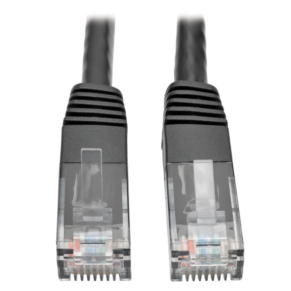 Tripp Lite N200-014-BK Cat6 Gigabit Molded Patch Cable RJ45 M/M 550MHz 24 AWG Black 14'