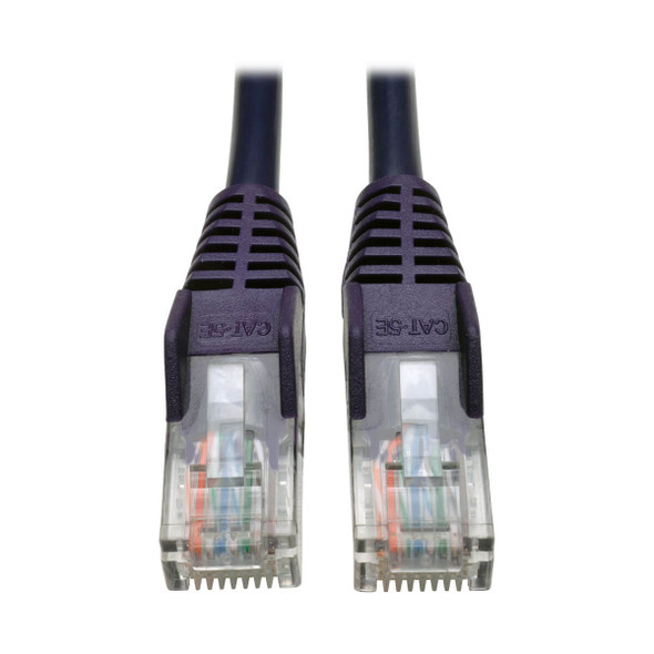 Tripp Lite N001-025-PU 25ft Cat5 Cat5e Snagless Molded Patch Cable UTP Purple RJ45 M/M