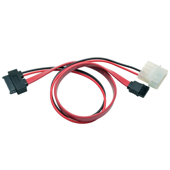 Tripp Lite P948-12I Slimline SATA to SATA LP4 Power Cable Adapter 12" 1ft