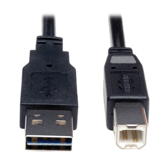 Tripp Lite UR022-003 3ft USB 2.0 Universal Reversible Device Cable M/M 3'