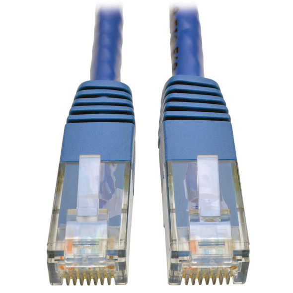 Tripp Lite N200-006-BL Cat6 Gigabit Molded Patch Cable RJ45 M/M 550MHz 24 AWG Blue 6'