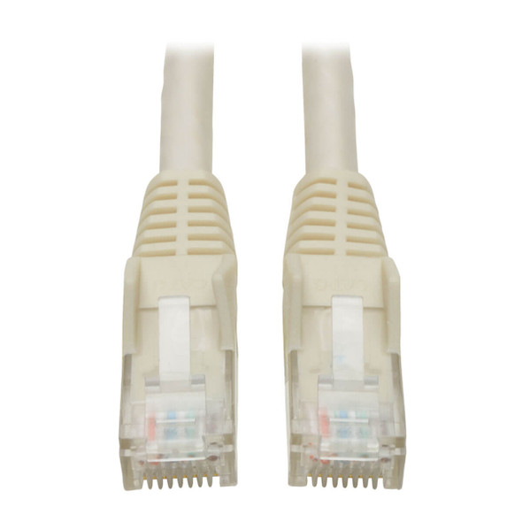Tripp Lite N201-004-WH Cat6 GbE Snagless Molded Patch Cable UTP White RJ45 M/M 4ft 4'