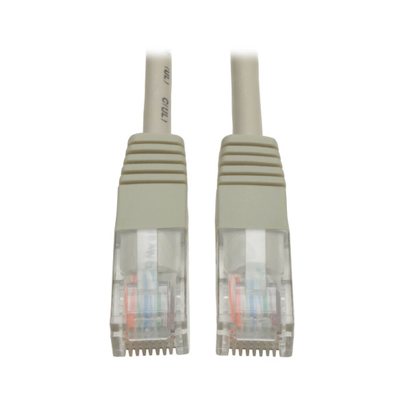 Tripp Lite N002-012-GY 12ft Cat5e / Cat5 350MHz Molded Patch Cable RJ45 M/M Gray 12'