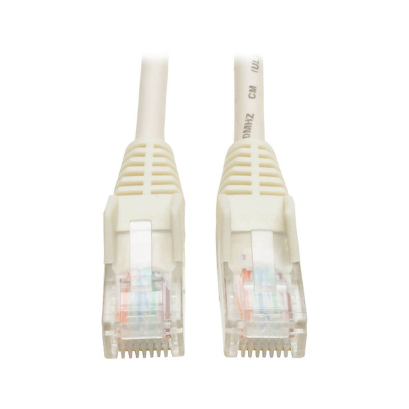Tripp Lite N001-010-WH 10ft Cat5e / Cat5 350MHz Snagless Patch Cable RJ45 M/M White 10'