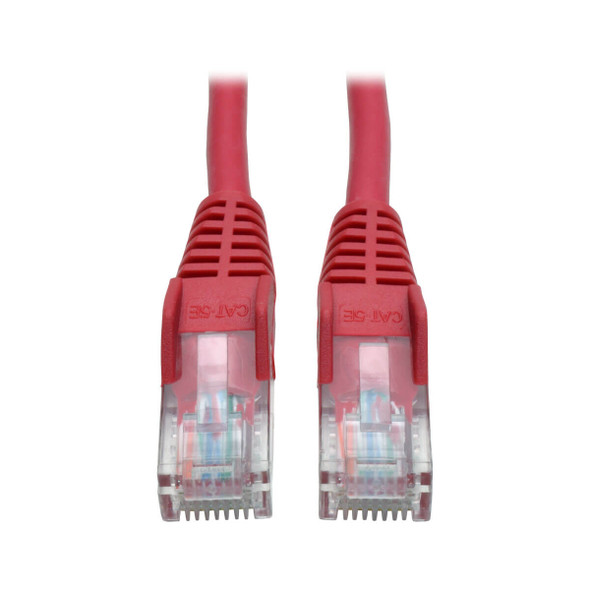 Tripp Lite N001-010-RD 10ft Cat5e / Cat5 350MHz Snagless Molded Cable RJ45 M/M Red 10'