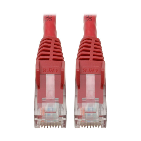 Tripp Lite N201-06N-RD Cat6 GbE Snagless Molded Patch Cable UTP Red RJ45 M/M 6in 6