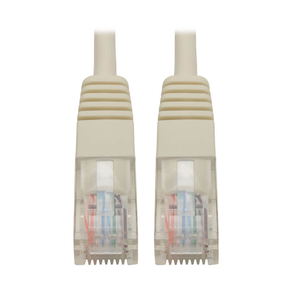 Tripp Lite N002-005-WH 5ft Cat5e / Cat5 350MHz Molded Patch Cable RJ45 M/M White 5'