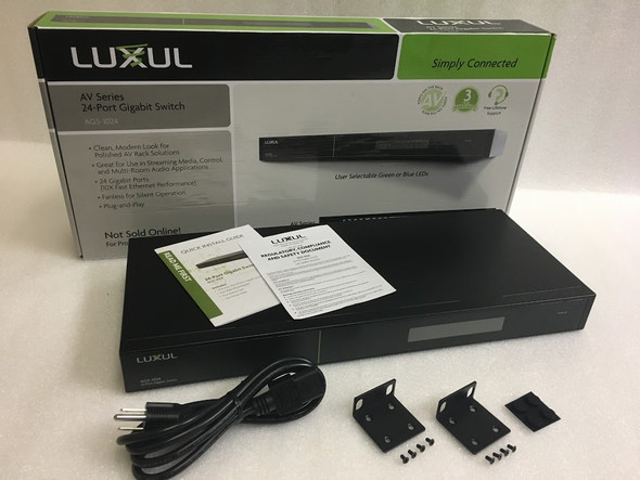 Luxul AGS-1024 AV Series 24-Port Gigabit Rack Mount Swi