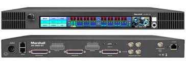 Marshall Electronics AR-DM61-BT-64DT Rackmount Multichannel Digital Audio Monitor with 64 Channel Dante Module