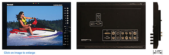 Marshall Electronics V-LCD15SB-AFHD-DT 15In Outdoor Monitor High Def LCD Monitor with Advanced Features (Limited/Discontinued), call for availability