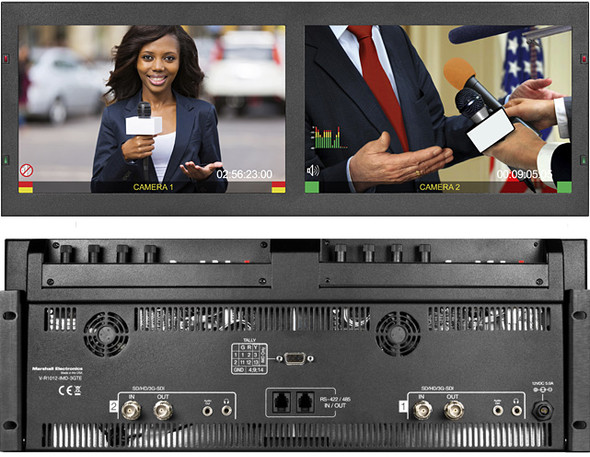 Marshall Electronics V-R1012-IMD-3GTE New Dual 10.4In 3G HD Monitor with IMD function (Replaces V-R1042-IMD-3GTE)