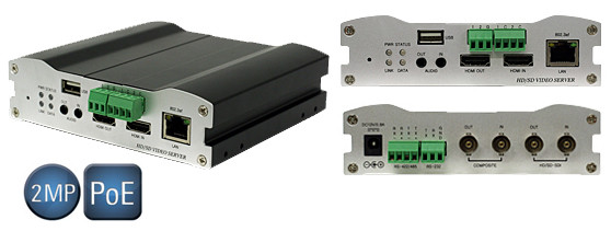 Marshall Electronics VS-102-HDSDI 2.0 MP High Resolution Encoder / Decoder, HDSDI/ HDMI / CVBS with Duplex Audio