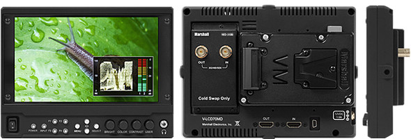 Marshall Electronics V-PAC-DC Anton-Bauer Power tap to Locking R/A Coax 3Ft