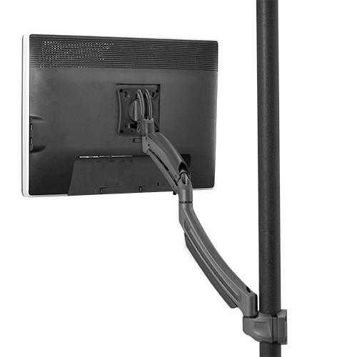 Chief K1P120B K1 Pole Mount Single Display 2L Arm, Black