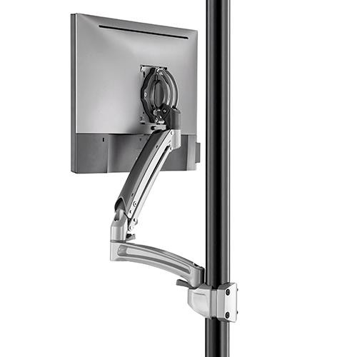 Chief K1P120SXRH Kontour K1P Dynamic 1 Monitor Reduced Height Pole Mount, Silver