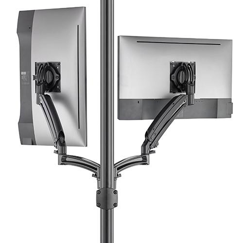 Chief K1P220BXRH Kontour K1P Dynamic 2 Monitor Reduced Height Pole Mount, Black